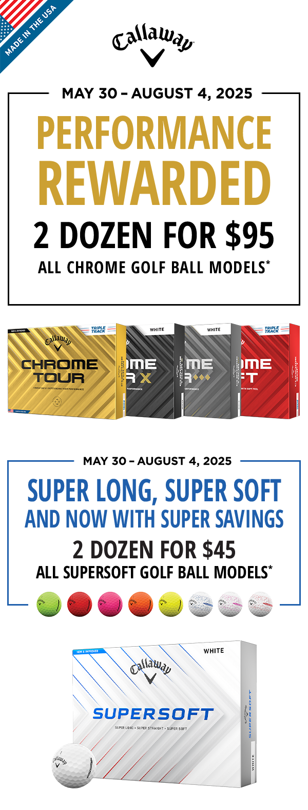 Save on Select Callaway Golf Balls