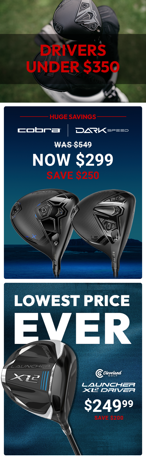 Drivers Under $350