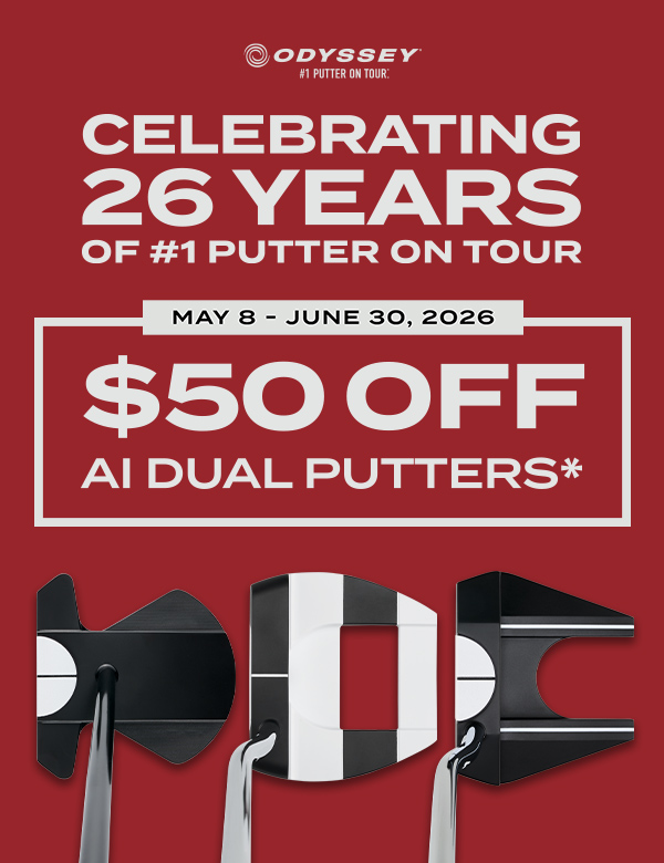 Get $50 Off on Odyssey Ai Dual Putters